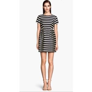 H&M blue and white striped dress